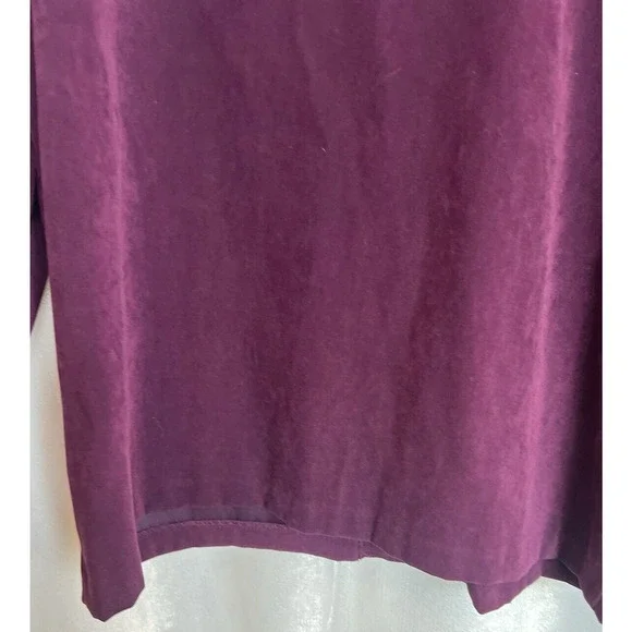 Vintage Briggs NY Womens Velvet Moleskin Button Blouse Jacket Size‎ L Grannycore - Picture 10 of 14